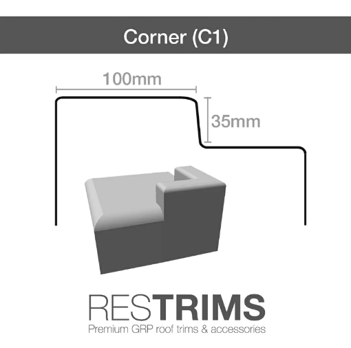 Picture of Res-Tec restrim Corner Piece
157109