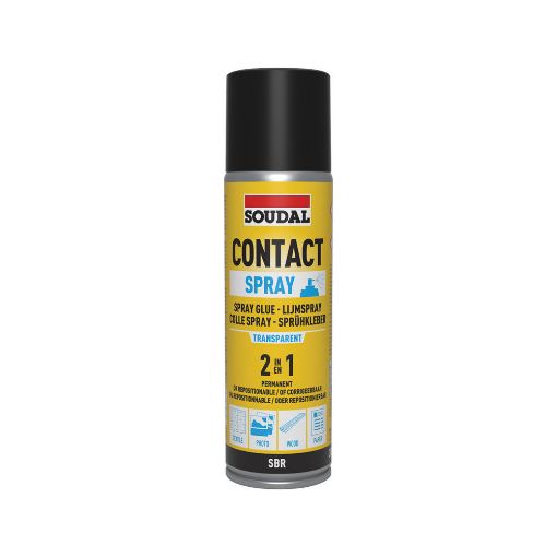 Picture of Soudal Contact Adhesive Spray Aerosol For Almost All Substrates 300ml
132675