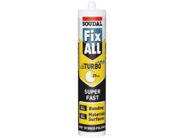 Picture of Soudal Fix All® Turbo High Bond Strength White Super Fast Curing Adhesive 290ml
121648