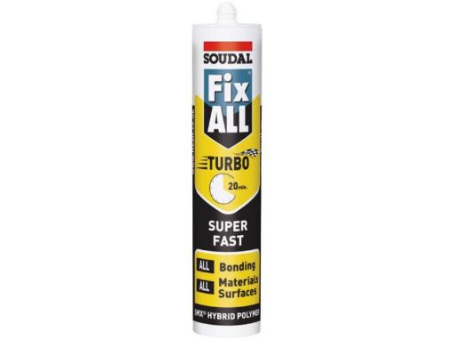 Picture of Soudal Fix All® Turbo High Bond Strength White Super Fast Curing Adhesive 290ml
121648