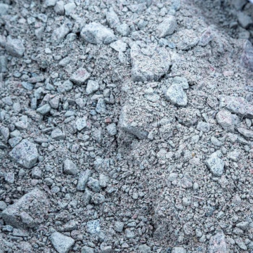 Close-up image of Type 1 Sub Base aggregate with mixed crushed concrete and stone