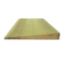 Close-up view of a 22mm x 125mm green-treated featheredge board, showcasing its tapered design and rough-sawn finish, ideal for constructing durable and traditional closeboard fencing