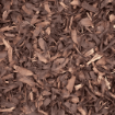 Close-up of loose decorative bark mulch, showcasing the coarse texture and rich brown tones ideal for garden beds and borders