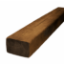 A single Grade 1 reclaimed railway sleeper with a weathered, dark brown finish, visible grain, and natural cracks, displayed on a clean white background