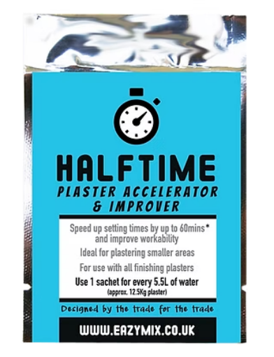Picture of Eazymix Halftime Plaster Accelerator
HT001 (40) - Reduce setting times by up to 60 minutes