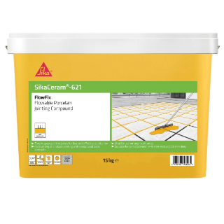 Picture of Sika Ceram FlowFix Jointing Compound Grey Tub 15kg (approx 30m2 coverage)
SKCM621TUBLTGY15