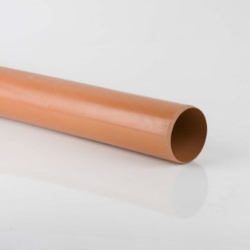 Picture of Brett Martin 110mm Underground Kitemark Plain Ended Pipe 3m
B4001