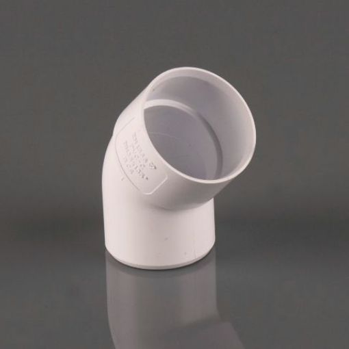 Picture of Brett Martin 32mm White 45° Obtuse Spigot Bend
W1230WP (10)