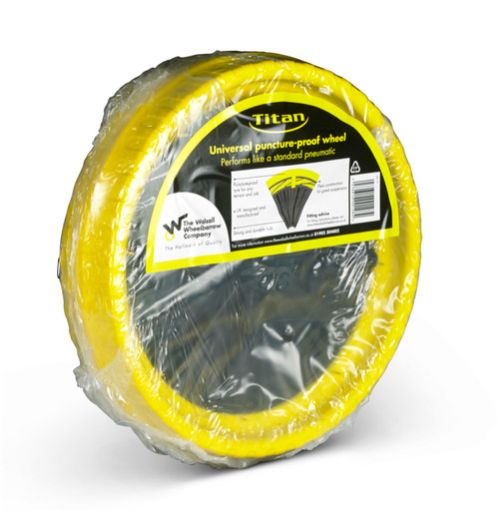 Picture of Walsall Replacement Titan Yellow Puncture Proof Wheel
9-98-350