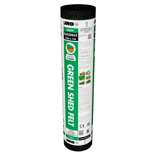 Picture of Ruberoid 1m x 10m Traditional Green Shed Felt
56020049 (49)