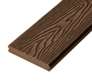 Picture of Cladco Woodgrain 25mm x 150mm Dual Sided Bullnose Decking Board Coffee 4m
WPCSC40B