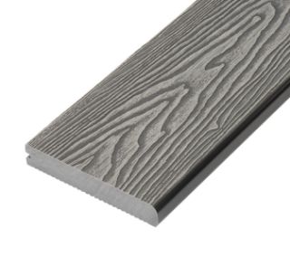 Picture of Cladco Woodgrain 25mm x 150mm Dual Sided Bullnose Decking Board Stone Grey 4m
WPCSS40B