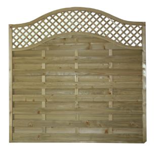 Picture of Sussex Wave Fence Panel Treated Green 1.8m x 1.5m