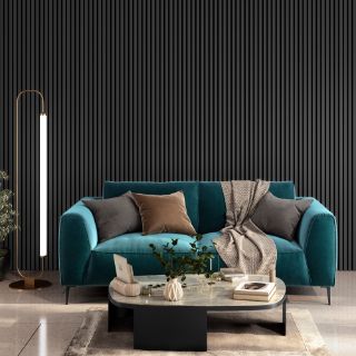 Picture of Cheshire Dark Grey Acoustic Slat Wall Panel